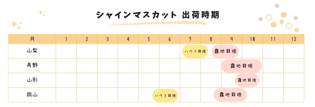 シャインマスカット 時期